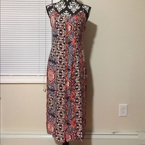 𝅺Minkpink multicolor bottom down dress, size L - Picture 1 of 4